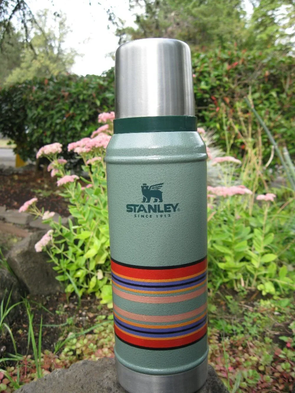 Stanley Pendleton Classic 1qt Bottle Hammertone Green